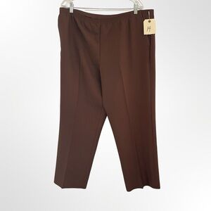 Women's Brown Pants by Alfred Dunner in size 14